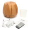 Wood Grain Ultrasonic Air Humidifier Aroma Essential Oil Diffuser Aromatherapy Rhombus - AU