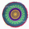 Mandala floral boêmia com gradiente redondo capa de almofada de assento para quarto doméstico e decoração com arte - #8