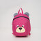 Mini Backpack Cute Anti-lost Cartoon Backpack - Rose Red