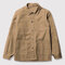 Cotton Vintage Long Sleeve Multi Chest Pockets Casual Jacket for Men - Khaki