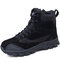 Men Outdoor Non Slip Shock Absorption Casual Ankle Boots  - Black