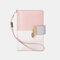 Women Genuine Leather RFID Anti Theft Multi-slots Bifold Wallet Purse - Pink