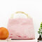 Cute Lunch Box Bag Insulation Package Outdoor Picnic Office Lunch Bag Fresh Ice Bag - Pink