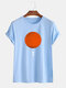 Mens Sun & Planet Graphic Printed Casual Everyday Cotton T-shirts - Blue