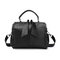 Women Leisure Solid Casual Crossbody Bag Multi-function Handbag Concise Shoulder Bag - Black
