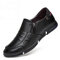Men Side Zipper Comfy Soft Sole Slip On Casual Shoes - Black