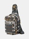 Nylon Outdoor Camo Pattern Multi-pockets Tactical Fish Bag Crossbody Bag Chest Bag - #05
