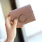 Women PU Leather Coin Bags Card Holders Wallet Purse - Pink