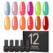 12PCS Gel Polish Set For Manicure UV Colors Gel Nail Polish Semi Permanent Nail Art Gel Varnish Set - 04