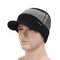 Men Skullies Beanie Hat Winter Cap Wool Scarf Caps Set Bonnet Knitted Hat - Black1