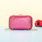 Women Dinner Bag PU Leather Mini Phone Bag Crossbody Bag Sequins Clutch Bag - Red & Rose