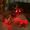 Battery Powered 1.8M LED Iron Flower Fairy String Light Holiday Wedding Party Decor - Red