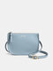 Brenice Women PU Leather Elegant Multipurpose Crossbody Bag Large Capacity Casual Durable Internal compartment Wrist Bag - Blue
