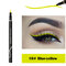 12 Colors Liquid Eyeliner Pen Fluorescence Long-lasting Waterproof Eyeliner Pen Eye Makeup - Blue Yellow