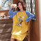 Spring and autumn knitted cotton casual home nightdress cute home service suit - CNQ6118