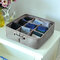 Thicken Cotton Linen Art Storage Basket Home Supplies Underwear Storage Box - Khaki