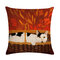 Vintage Cat Printed Linen Cotton Cushion Cover Home Sofa Decor Office Car Seat Throw Pillowcases - #3