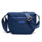 Nylon Bucket Bag Lightweight Waterproof Crossbody Bag Shoulder Bag - Dark Blue