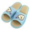 Unisex Cute Bear Open Toe Slip On Flat Indoor Home Shoes - Blue
