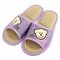 Unisex Cute Bear Open Toe Slip On Flat Indoor Home Shoes - Purple