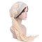 Headwear Turbans For Women Long Hair Head Scarf Headwraps Cancer Hats - Beige