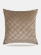 1 PC Velvet Solid Lattice Decoration In Bedroom Living Room Sofa Cushion Cover Throw Pillow Cover Pillowcase - Khaki