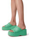 Plus Size Women Casual Summer Beach Vacation Wedges Slippers - Green