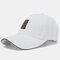 Visor Cotton Baseball Caps Outdoor Adjustable Sports Hat Leisure Baseball Caps - White