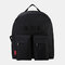 Men Large Capacity Casual Backpack School Bag - Black