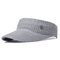 Women Wool Knit Sunshade Baseball Cap Outdoor Sports Casual Empty Top Solid Color Hat - Gray
