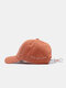 Unisex Cotton Solid Color Letter Pattern Embroidery Fashion Sunshade Baseball Cap - Orange