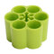 4 Colors Makeup Case Holder Display Stand Plastic Cosmetic Storage Box Brushes Organizer - Green