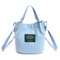 Women Canvas Bag Summer Must-have Lightweight Handbag Crossbody Bag - Blue