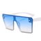 Unisex Vogue Vintage PC Anti-UV Sunglasses Outdoor Driving Travel Beach Sunglasses - Blue