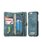 CaseMe Genuine Leather 10 Card Slots For iPhone6s/6s Plus/7/7Plus Phone Case Wallet For Men - Blue