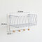 Iron Grid Wall Shelf Home Wall-mounted Storage Rack - White S