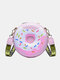 Women Small Round Bag Crossbody Bag Shoulder Bag - Pink