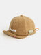 Unisex Street Trend Fahsion Hip-hop Style Short Brim Baseball Hat - Khaki