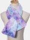 Women Plush Plus Thicken Tie-dye Warm Casual All-match Neck Protection Scarf - #02