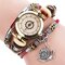 Vintage Bracelet Quartz Watch Individual Rhinestone Dial Watch Leather Watch For Women - 02