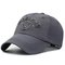 Mens Womens Summer Vogue Letter Adjustable Baseball Hat Outdoor Casual Sports Sunshade Cap - Deep gray