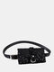 Leopard Print Waist Bag Wallet Phone Bag For Women - Black
