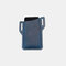 Men EDC Genuine Leather 6.3 Inch Phone Holder Retro Crazy Horseskin Waist Belt Bag - Blue