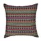Funda de almohada de lino a rayas bohemias Funda de cojín de sofá decorativa casera cuadrada - #5