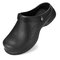 حذاء نسائي خفيف الوزن مقاوم للزيت ومقاوم للانزلاق أحذية الشيف والممرضة أحذية الحديقة - أسود