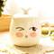 Керамическая чашка с крышкой Личность Симпатичная чашка с ложкой Прекрасный подарок - #3