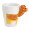 Tasse en céramique animale tasse de jus de lait de personnalité tasse de thé de café maison bureau nouveauté Dinkware - # 01