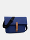 पुरुष Nylon फैब्रिक कैजुअल लार्ज कैपेसिटी क्रॉसबॉडी बैग सांस लेने योग्य टिकाऊ परिवर्तनीय पट्टा हैंडबैग - नीला