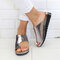LOSTISY Pantofole con zeppa per correttore ortopedico per borsite ortopediche comode da donna - Argento