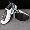 Plus Size Mesh Breathable Slip Resistant Slip On Flat Sneakers Shoes - White